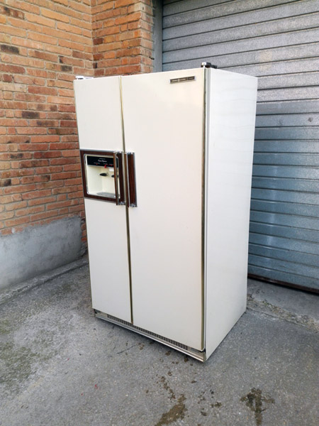 nevera 2puertas general electric americana metal plastico cristal 171x91x73 1u